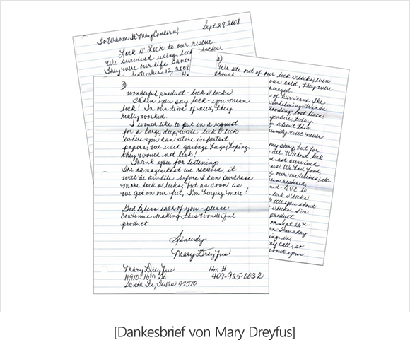 Thank-you letter from Mary Dreyfus
